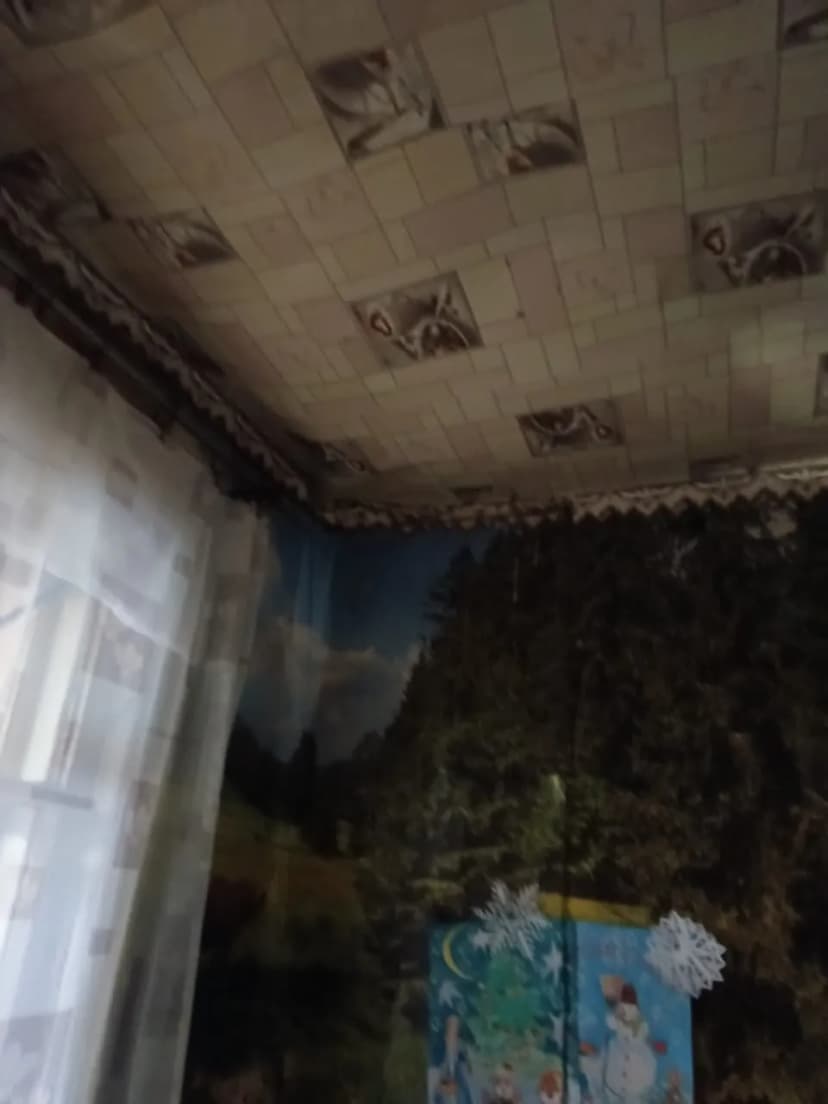 Стены с пятнами сырости