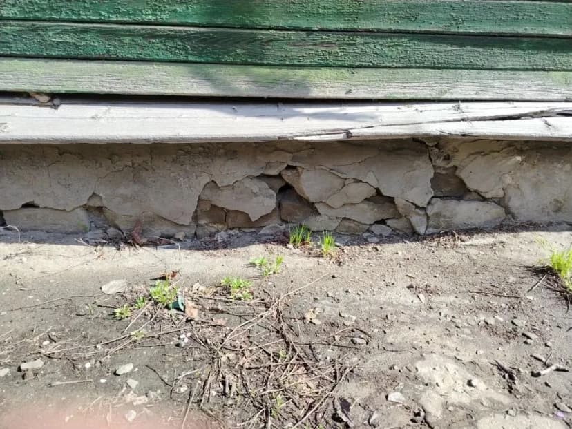Цоколь без отмостки