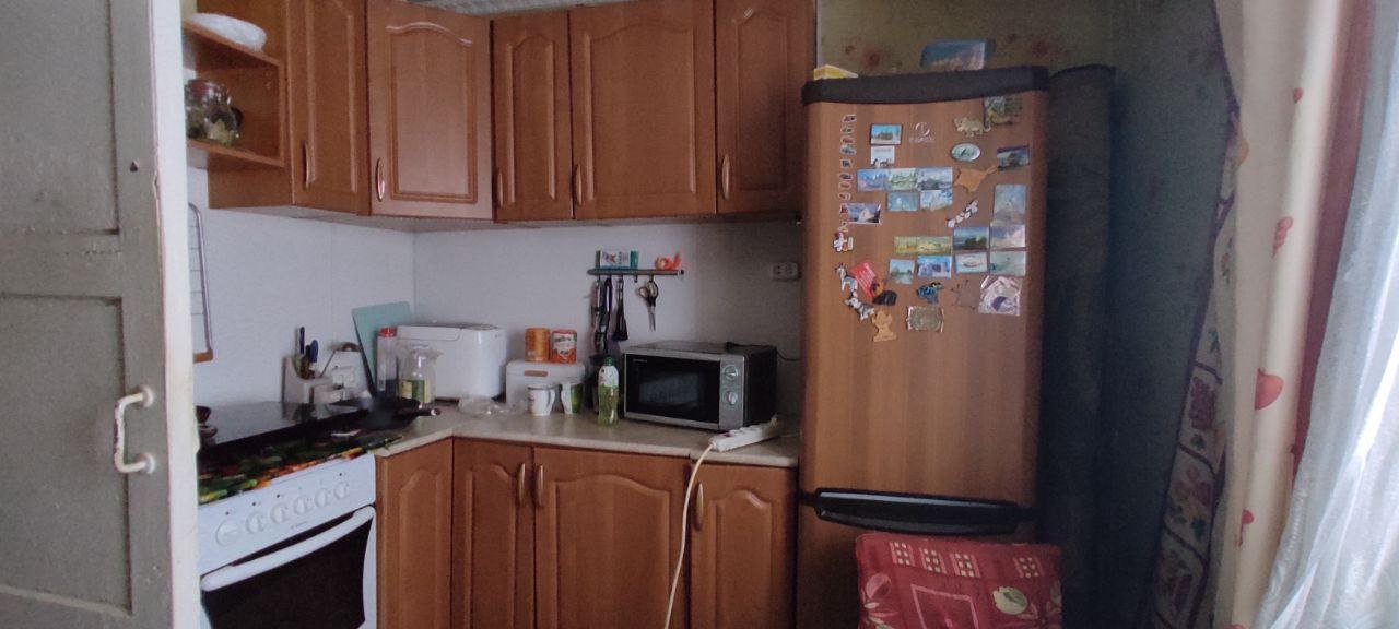 Кухня, пострадавшая при пожаре
